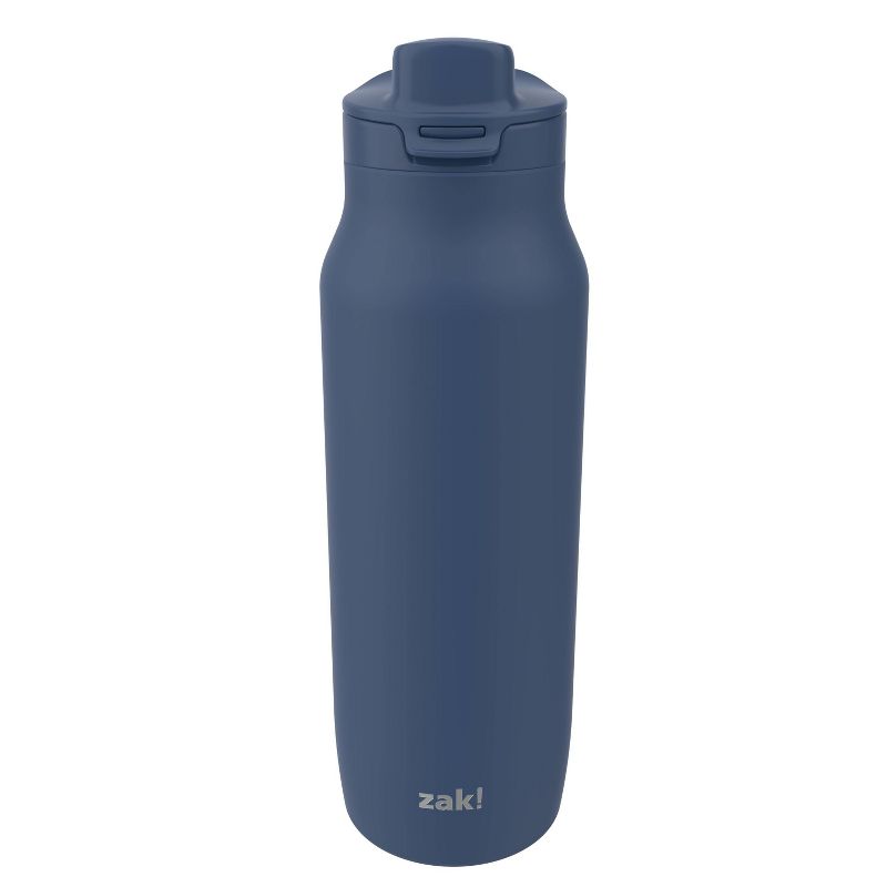 Zak Designs 24 fl oz Stainless Steel Chug Water Bottle Navy Blue: Insulated Reusable Metal Drinkware for All Ages