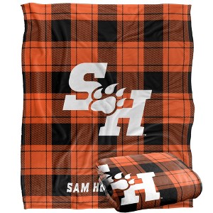 Sam Houston State University Campus Plaid Spirit Silky Touch Super Soft Throw Blanket 50x60 - 1 of 4