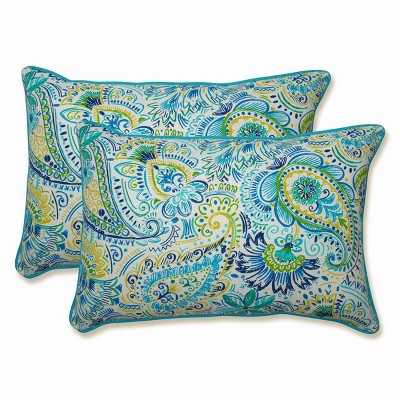 Gilford 2pc Outdoor/Indoor Square Throw Pillows - Pillow Perfect