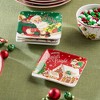 Certified International (Set of 4) 6" Santa's Retro Christmas Canape Plates - 3 of 4