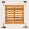 JONATHAN Y Paige Modern Classic Acacia Wood Slat Indoor/Outdoor Shower Mat - 3 of 4