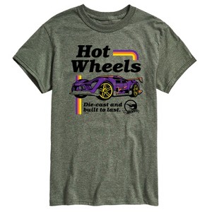 Men's - Hot Wheels - Die-Cast and Built To Last with Logo Short Sleeve Graphic T-Shirt - 1 of 4