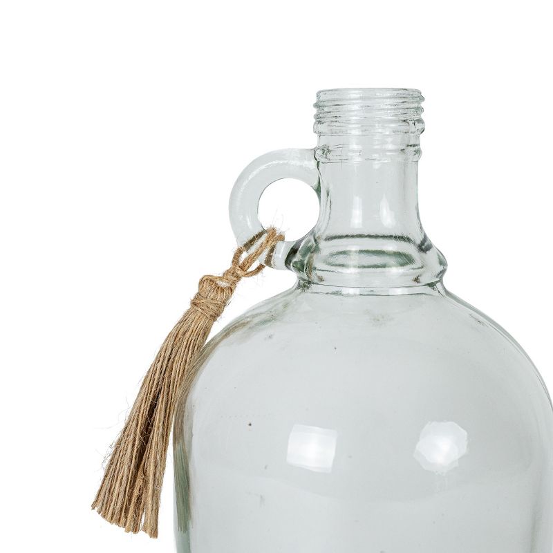 Clear Glass Vase with Jute Accent by Foreside Home & Garden, 5 of 7