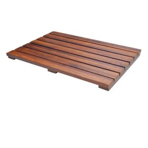 Teak Shower Mat, Non-Slip Bath Mat, Luxury Spa Mat, Wooden Mat for Bathtub - 1 of 4