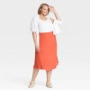 Women's High-Rise Midi Slip Skirt - A New Day™ - image 3 of 3