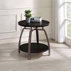 Dacre Round End Table Charcoal/Black Nickel - Coaster - 2 of 4