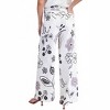 Women's Wide Leg Print Jeans - Easel - 2 of 2