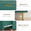 56" Wide Fluted Dresser for Bedroom with 6 Drawers,Wooden Chest of Drawers with Metal Handle & Feet - 4 of 4