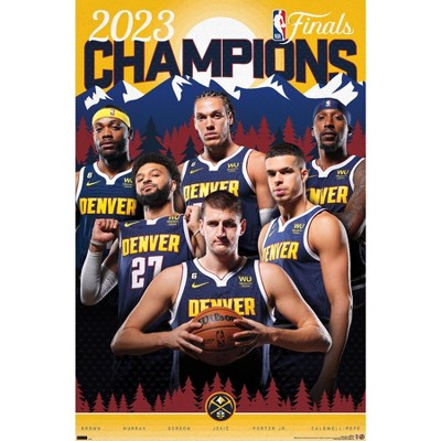 Denver Nuggets Players Names 2023 Nba Finals Champions Trophy Shirt