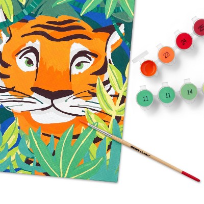 4pk Paint-By-Number Canvas Board Kit Jungle - Mondo Llama&#8482;