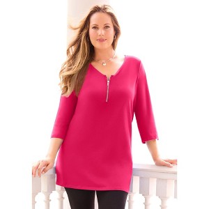 Catherines Suprema Studio Half-Zip Tunic - 1 of 3
