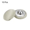 Unique Bargains Blouses Sweater Round Aluminum Cotton Fabric Cloth Covered Buttons 10 Pcs - 3 of 4