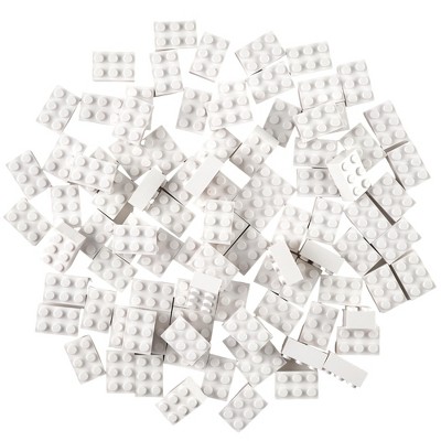 Strictly Briks Classic Bricks Starter Kit, White, 96 Pieces, 2x3 Studs, Building Creative Play Set