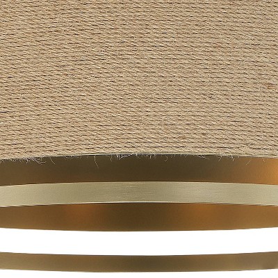 Windward Passage Soft Brass 4-Light Semi-Flush Drum Ceiling Light