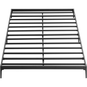 6 Inch Twin Bed Frame, Metal Platform, Twin Size with Heavy Duty Steel Slat Mattress Foundation, No Box Spring Needed, Noise Free, Black - 1 of 4