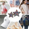 Unique Bargains Iron On Durable DIY Clothing Double Star Rhinestone Patches 2 Pcs - 4 of 4