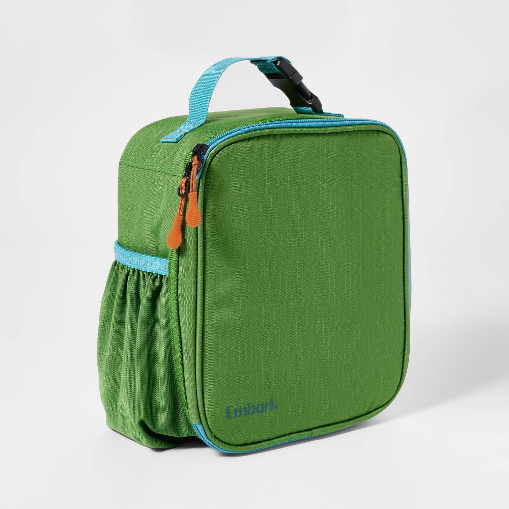 Photos - Food Container Flip-down Square Lunch Bag Green - Embark™