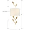 Crystorama Lighting Broche 2 - Light Sconce in  Antique Gold - 3 of 4