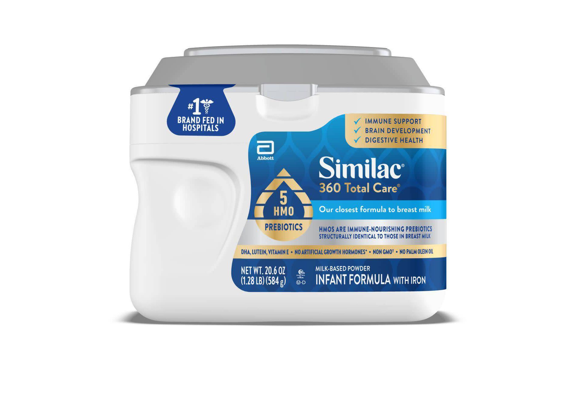 Similac 360 Total Care Non-GMO Powder Infant Formula - 20.6oz: Gluten-Free, Kosher, Halal, Easy to Digest