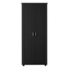 Akoasm 72.5 in. H Freestanding Bathroom Storage Cabinet with Double Doors and Adjustable Shelves-Black - 3 of 4