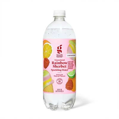 Rainbow Sherbet Sparkling Water - 1L Bottle - Good & Gather™