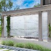 PexFix 72 in. x 47 in. Outdoor Privacy Rectangle Screen Galvanized Steel Panel Divider in White - 2 of 4