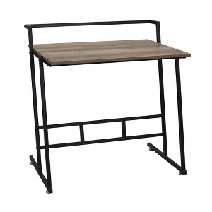 Household Essentials Jamestown Small Office Desk Ashwood - 1 of 4