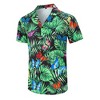 Clearlove Men's Hawaiian Shirt Short Sleeves Printed Button Down Summer Beach Dress Shirts - 2 of 4