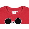 Seven Times Six Disney Toddler Boys' Mickey Mouse Tufted Patch Smiles Everyone Sweatshirt Red - 3 of 3