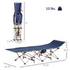 Folding Camping Cots for Adults with Carry Bag, Side Pocket, Outdoor Portable Sleeping Bed, 330 lbs. Capacity - 3 of 4