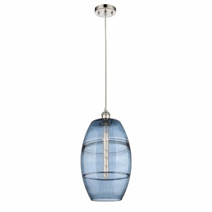 Vaz - 1 Light Cord Hung Mini Pendant In Industrial Style-18.5 Inches Tall and 10 Inches Wide - 1 of 1