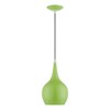 Livex Lighting Andes 1 - Light Pendant in  Shiny Apple Green/Polished Chrome - 2 of 4