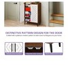 5-Tier Shoe Cabinet With 2 Doors Wood Slim Shoe Storage Cabinet Shoe Organizer Storage For Entryway,Hallway,Space Saving - 3 of 4