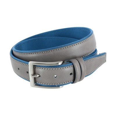 Trafalgar Men's The Back Nine Leather And Nylon Golf Belt, 32, Grey ...