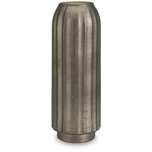 Signature Design by Ashley Briarcott 17.75" Glass Vase, Matte Brown Finish Decor - 1 of 4