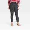 Women's High-Rise Slim Straight Jeans - Universal Thread™ Black - image 4 of 4