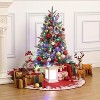 Whizmax 3ft Pre-Lit Artificial Holiday Christmas Tree with 78 Lights, Red Berry Clusters and Transparent Light Box for Home Office Decoration - 4 of 4