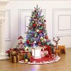 Whizmax 3ft Pre-Lit Artificial Holiday Christmas Tree with 78 Lights, Red Berry Clusters and Transparent Light Box for Home Office Decoration - image 4 of 4