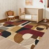 Area Rugs for Bedroom Modern Geometric Print Rugs Soft Low Pile Non Slip Indoor Rug for Playroom Dorm - 2 of 4
