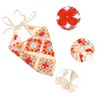 Unique Bargains Women's Fashion Knitted Hollow Triangle Headwrap 20.47"x9.45" Blue Red 1 Pc - 2 of 4