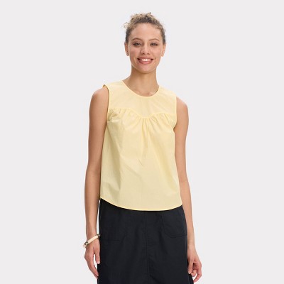 Women's Gathered Poplin Blouse - Universal Thread™