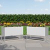 Wooakway Outdoor/Indoor/Decor Metal Raised Garden Beds Planter Boxes Planter Pots Cachepots Nursery Pots - 2 of 4