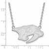 Black Bow Jewelry Sterling Silver Nashville Predators NHL Necklace 18 Inch - 2 of 4