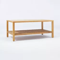 Palmdale Woven Coffee Table Natural - Threshold™ designed with Studio McGee