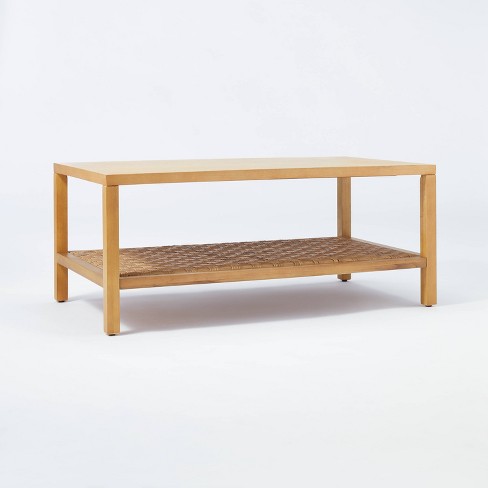 Palmdale Woven Coffee Table Natural - Threshold™ designed with Studio McGee - image 1 of 4