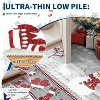 Christmas Runner Rug – Washable, Non-Slip, Santa & Reindeer Print, Low Pile, Foldable Carpet for Hallway, Kitchen, Bedside - 4 of 4