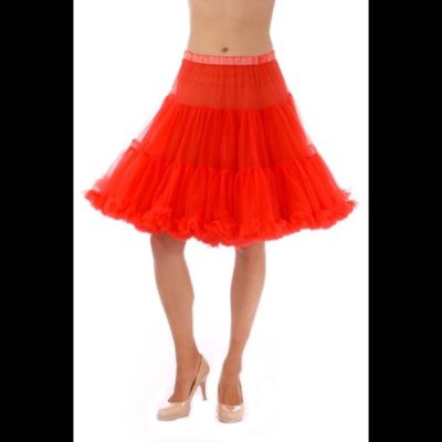 Red Knee Length Petticoat