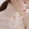 Paaaawaters 925 Sterling Silver 5A CZ Diamond Full Love Heart Pendant Necklace for Women 19in - 4 of 4