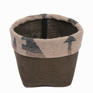 Transpac Natural Fiber 6.3 in. Multicolor Spring Round Bag - 1 of 2