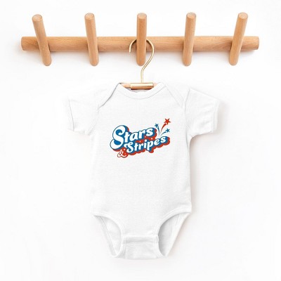 The Juniper Shop Stars And Stripes Firework Baby Bodysuit